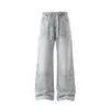 Jeans de Mezclilla de Seda de Hielo de Lyocell para Verano 2026 para Hombre Pantalones Rectos Delgados Tendencia Shopee Lazada Dropshipping