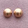 Hebilla de metal alta y brillante cosida a mano, hebilla de aleación con forma de hongo brillante, botón para traje, ropa exterior de mujer, botón para ropa exterior