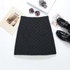 Falda Estilo Dulce y Picante de Lunares de Ola Negra Ropa de Mujer Dongdaemun Corea del Sur Falda Corta de Cadera Alta Falda Antideslizante