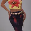 Cadena de Cintura de Concha de Abanico para Vacaciones en la Playa Transfronterizas Europeas y Americanas Cadena de Cintura Femenina Cadena Metálica Sexy Cadena Corporal