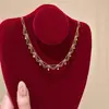 Collar de Encaje Simple de Alta Gama Cadena de Clavícula con Borla para Mujer Accesorios de Lujo Ligero de Nicho Cadena de Collar Nueva China Joyería al por Mayor