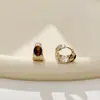 Brincos de Luxo Leve Estilo Nicho High-End Moda Tendência Simples Design Olho de Tigre Ear Cuffs Estilo Cotidiano para o Trabalho Brincos de Pino