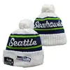 2026 Nuevo Gorro de Punto con Pompón de Color Mixto al por Mayor, Gorro de Lana de Equipo de Rugby, Jacquard de Doble Cara, Estilo Retro Artístico