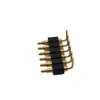Conector de Pino de Mola Curvo de 6 Pinos, Conector Pogopin Pino de Mola Transmissão de Sinal Inteligente