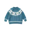 Suéter de Invierno Nuevo 2026 para Niñas Wulibu Estilo Fair Isle Dibujos Animados de Animales Grueso Lindo Suéter Tejido para Niños