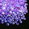 Pedrarias para Unhas Roxo Profundo Pedrarias de Fundo Plano Cristal de Vidro Galvanizado Materiais DIY para Celular Acessórios Urso Violento Acessórios de Pedraria