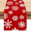 Camino de mesa nuevo de lino transfronterizo con estampados navideños, adecuado para el hogar, restaurante, sala de estar, mesa de comedor, decoración interior y exterior