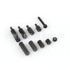 Kit de combinación de tornillos de nailon M3 negros de 88 piezas con tuerca de columna de aislamiento hexagonal de nailon