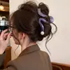 Lindo y elegante pinza de tiburón con forma de lazo, pinza para el pelo de moda con diseño floral, accesorio simple para peinados recogidos a medias