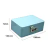 Caja de Almacenamiento Roja con Candado Caja de Joyería de Escritorio con Tapa abatible y Candado Caja Rectangular para Documentos Regalo Empaque Caja Sorpresa