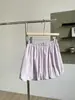 Saia Branca de Cintura Alta para Mulheres 2025 Primavera e Verão Novo Estilo Anti-Exposição Look Emagrecedor Casual Saia Botão Coreana Cor Pura Versátil