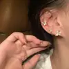 Exquisito Clip para Oreja de Mariposa para Mujer Ins Trendy Cool Lujo Ligero Clip para Oreja Elegante Nicho Pendientes Personalizados de Alta Gama