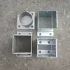 Base de Fijación para Madera Anticorrosión Cubiertas para Pies de Postes de Enrejado para Uvas Soportes de Ángulo de Hierro Galvanizado Conexiones de Acero Inoxidable 304