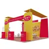 Montaje de stand publicitario portátil de tela, montaje de stand de exhibición de fondo de instalación rápida, instalación y montaje de stand de exposición