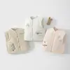 Colete para Bebê 120g Algodão Acolchoado Protetor de Barriga Colete Outono e Inverno Bebê Crianças Jaqueta Sem Mangas Fleece Top Quente