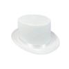 Sombrero Blanco Lincoln para Actuación Escénica Sombrero Blanco Ceremonial Sombrero de Mago Lincoln Sombrero Alto para Actuación Escénica
