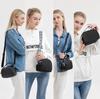 Bolso Pequeño Cruzado de Hombro para Mujer, Venta Directa de Fábrica, Modelo Nuevo 2025, Estampado con Logo, Moderno, Casual, Versátil, Bolso Bordado para Mujer