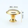Puxador Cogumelo de Furo Único em Aço Inoxidável Puxador Simples Moderno para Armário Puxador para Porta de Guarda-Roupa Puxador Pequeno Redondo para Gaveta