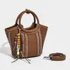 Bolso Canasta Elegante de Alta Calidad 2026 Nueva Moda Bolso Tejido Bolso de Hombro Simple Bolso de Axila Bolso de Mano Bolso de Playa