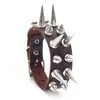 Pulsera de cuero tachonada estilo punk, pulsera unisex de moda, pulsera personalizada con púas de metal estilo europeo y americano