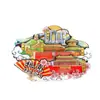 [Beijing] Gran Muralla, Palacio de Verano, Templo del Cielo, Imanes para Refrigerador de la Ciudad, Plaza de Tiananmén, Yuanmingyuan, Imanes de Viaje de Tendencia Nacional, En Stock