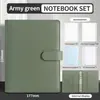 Caderno A5 de Folhas Soltas Mais Vendido da Amazon, Caderno de Couro PU Cor Macaron, Planejador de Orçamento em Dinheiro, Bloco de Notas de Folhas Soltas