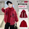 Abrigo para Niño Rush Clothes Conjunto de Dos Piezas Desmontable Tres en Uno Moda para Niño Grande Ropa de Calle a la Moda Importada