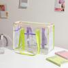 Bolsa de Cosméticos Estilo Camping al Aire Libre de Gelatina Ins Bolsa de Playa Impermeable de PVC para Viajes de Verano Bolso para Snacks de Picnic Bolsa de Cosméticos