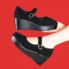 Zapatos de Baile de Verano 2026, Versátiles Casuales de Tacón Cuña Suela Gruesa Zapatos de Tela Old Beijing, Cómodos Suaves de Suela Individual para Mujeres Madres