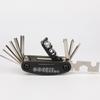Herramienta combinada 15 en uno para reparación de bicicletas, llave de vaso, equipo y accesorios para bicicleta de montaña, reparación de bicicletas