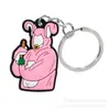 Personaje de TV Americano Dibujo Animado Llavero Cadena para Bolsa Jeans Colgante PVC Goma Suave Llavero Estampado LOGOTIPO