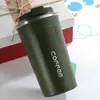 Taza de Café de Segunda Generación para Comercio Exterior, Termo de Acero Inoxidable 304, Taza de Regalo, Logo Personalizado, Taza Portátil para Coche al por Mayor