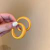 Pendientes de aguja de plata con lazo amarillo fresco, encantadores pendientes de flores, diseño dulce, pendientes de celebridad en línea personalizados, nuevos pendientes
