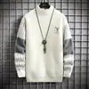 Venda quente inverno Novo suéter suéter masculino casual solto moderno versátil confortável gola alta parcial em