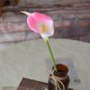 Ramo de Flor Artificial Lirio de Cala Tamaño Pequeño Gama Alta Flor Material Escena de Boda Adornos Decoración Sala de Estar Hogar Flores Falsas