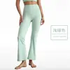 Pantalones Deportivos Acampanados, Pierna Ancha, Ligeramente Acampanados, Cintura Alta, Pantalones de Yoga Levanta Glúteos, Sensación de Segunda Piel, Fitness, Pilates, Diseño Sin Costuras Línea T para Mujer
