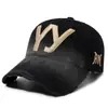 Gorra de Béisbol con Bordado de Letras Degradadas Lavadas Estilo Nuevo Vintage Transfronteriza, Gorra de Pato Simple y Versátil Moda Callejera