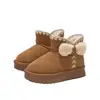 Botas de Nieve para Niñas 2026 Otoño Nuevo Estilo Infantil Más Terciopelo Antideslizantes Botas Grandes de Algodón Botas de Princesa para Niña Nieve de Algodón para Bebé