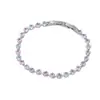 Pulsera de Zirconia de Colores de Alta Calidad, Lujo Ligero, Moda Estilo Coreano, Joyería Femenina Simple y Elegante, Pulsera Versátil y de Gama Alta