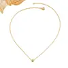 Collar Colgante Corona Dorada Nuevo Transfronterizo Hilo de Algodón Cadena de Clavícula Simple Versátil Elegante Gama Alta para Mujer