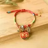 Festival del Bote del Dragón Cuerda de Cinco Colores Tejida a Mano Cuerda para la Mano Cuerda Roja para Niños Pulsera Pequeña de Zongzi para Bebé Regalo para el Festival Venta al por Mayor