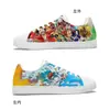 Sapatos Pod Transfronteiriços, Pedido Mínimo de Um Par, Sapatos Esportivos Casuais Brancos, Sapatos Rasos Masculinos, Sapatos Personalizados Antiderrapantes Assinatura para Casais