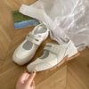 Sapatos Mary Jane Populares Estilo Retrô com Sola Grossa e Aumento Interno para Mulheres Novo Estilo Verão 2025 com Saias e Sapatos Versáteis de Boca Rasa