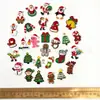 Diapositivas para zapatos de decoración navideña, árbol de Navidad, Papá Noel, muñeco de nieve, caucho blando de PVC, nuevos accesorios navideños