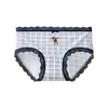 Ropa interior de algodón puro 10A Extendido Algodón Completo Entrepierna Antibacteriana Tiro Medio Cómodo Adolescente Triángulo Transpirable Ropa interior para mujer