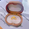 Anel Dourado Estilo Loja de Ouro Areia Dourada Flor Antiga Design de Nicho Anel Luz Luxo Moda Aberto Versátil Joia