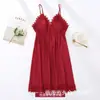 Pijama Feminino de Verão Fino Seda Gelada Renda Sexy Alça Longa Camisola Conjunto de Quatro Peças Roupas Caseiras Femininas com Bojo