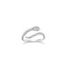 Anillo Serpiente Espiritual Femenino Elegante Nicho de Alta Gama Serpiente Pequeña Anillo Abierto Moda Retro Exquisito Anillo de Dedo Índice Zodíaco Tendencia