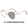 Marco de gafas para mujer con cambio de color fotosensible transfronterizo, tendencia, gafas anti-luz azul, moda, metal de alta calidad, venta al por mayor de comercio exterior