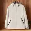Chaquetas a Prueba de Viento Personalizadas para Otoño e Invierno, Ropa de Trabajo Personalizada con Capucha, Chaquetas Finas Forradas de Polar con Bordado de Logo Impreso